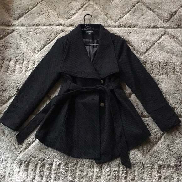 inc textured wrap coat